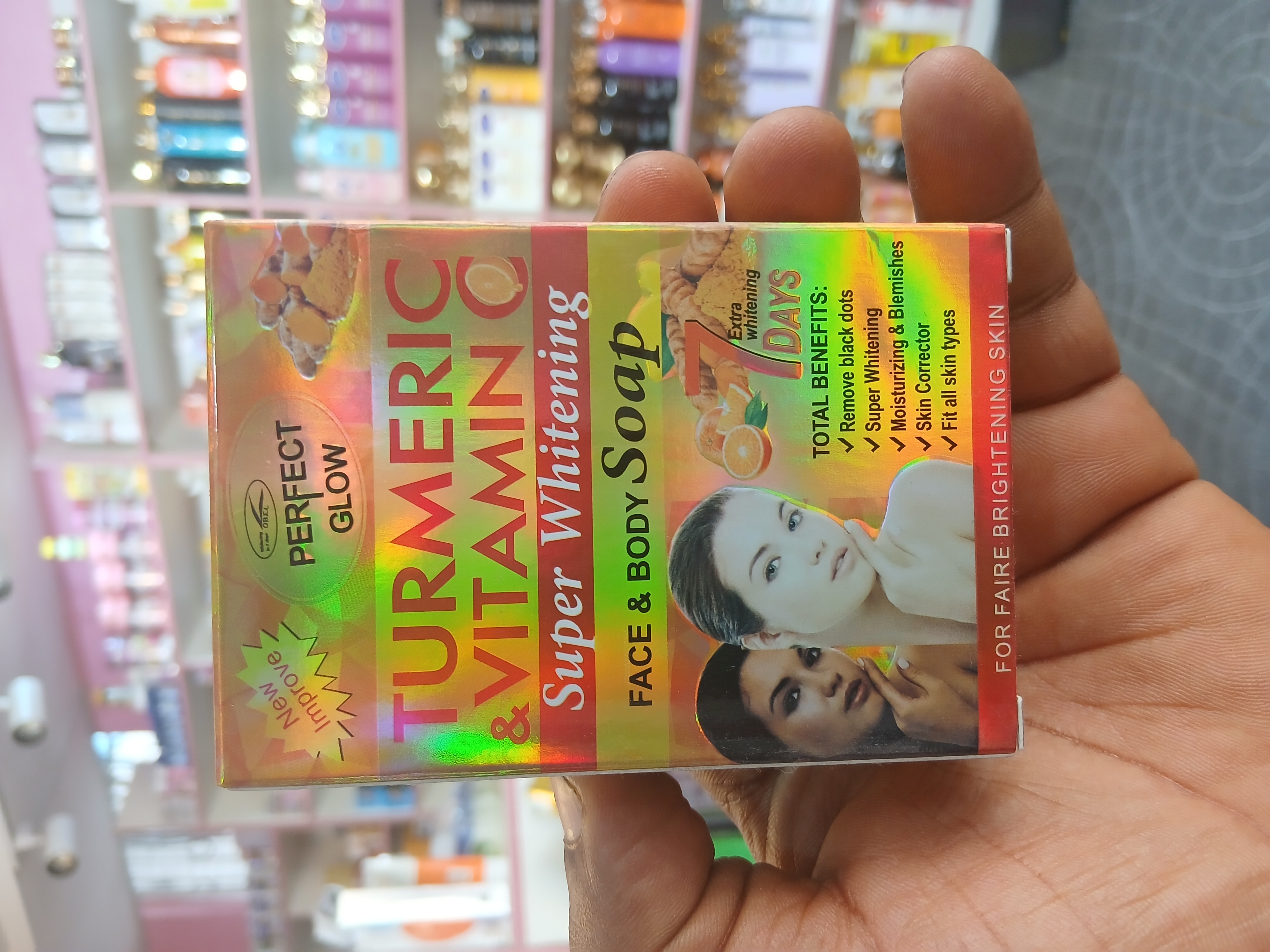 Perfect glow turmeric and Vitamin c face and body soap