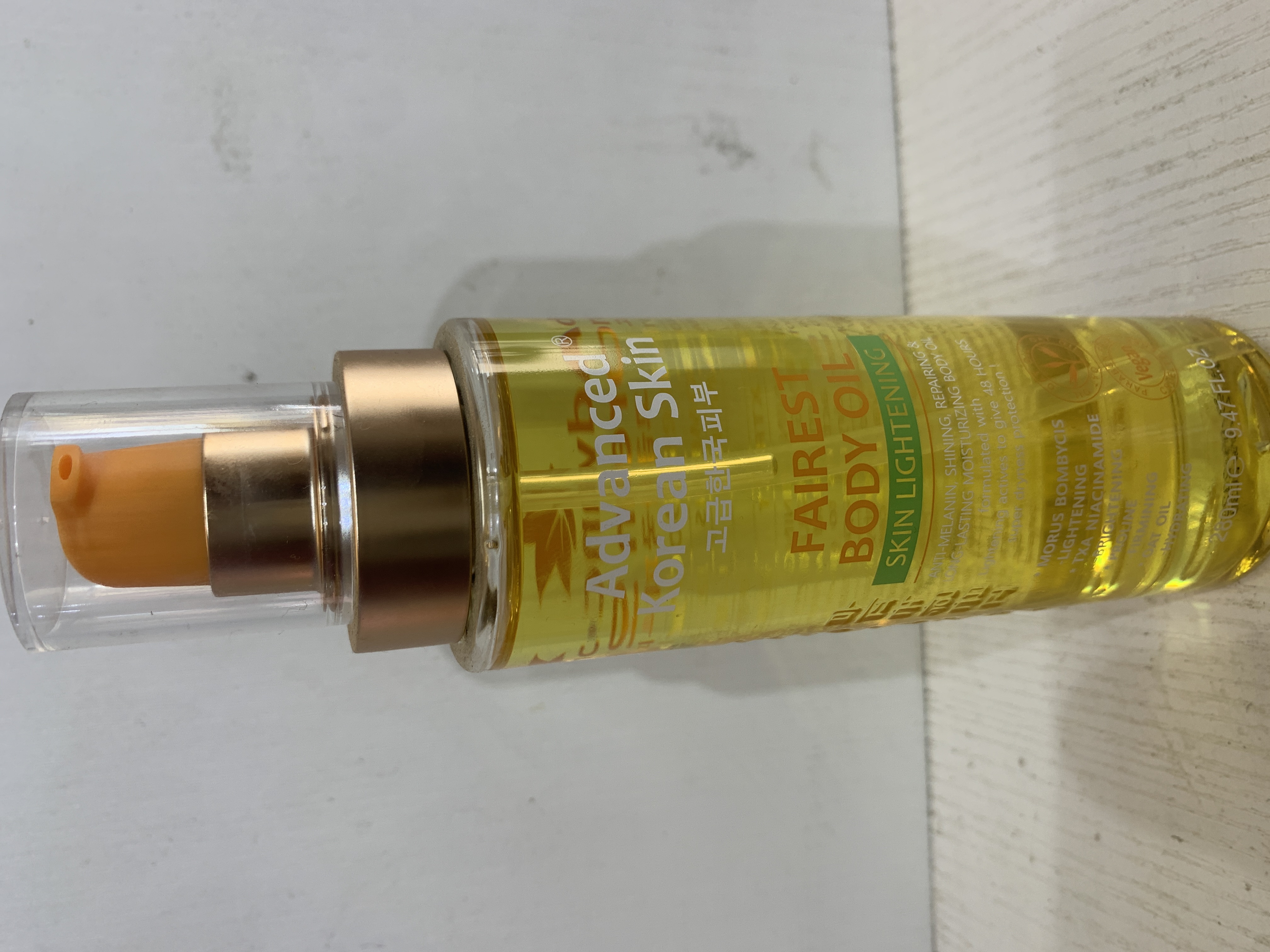 Advanced Korean Skin fairest Body Oil
