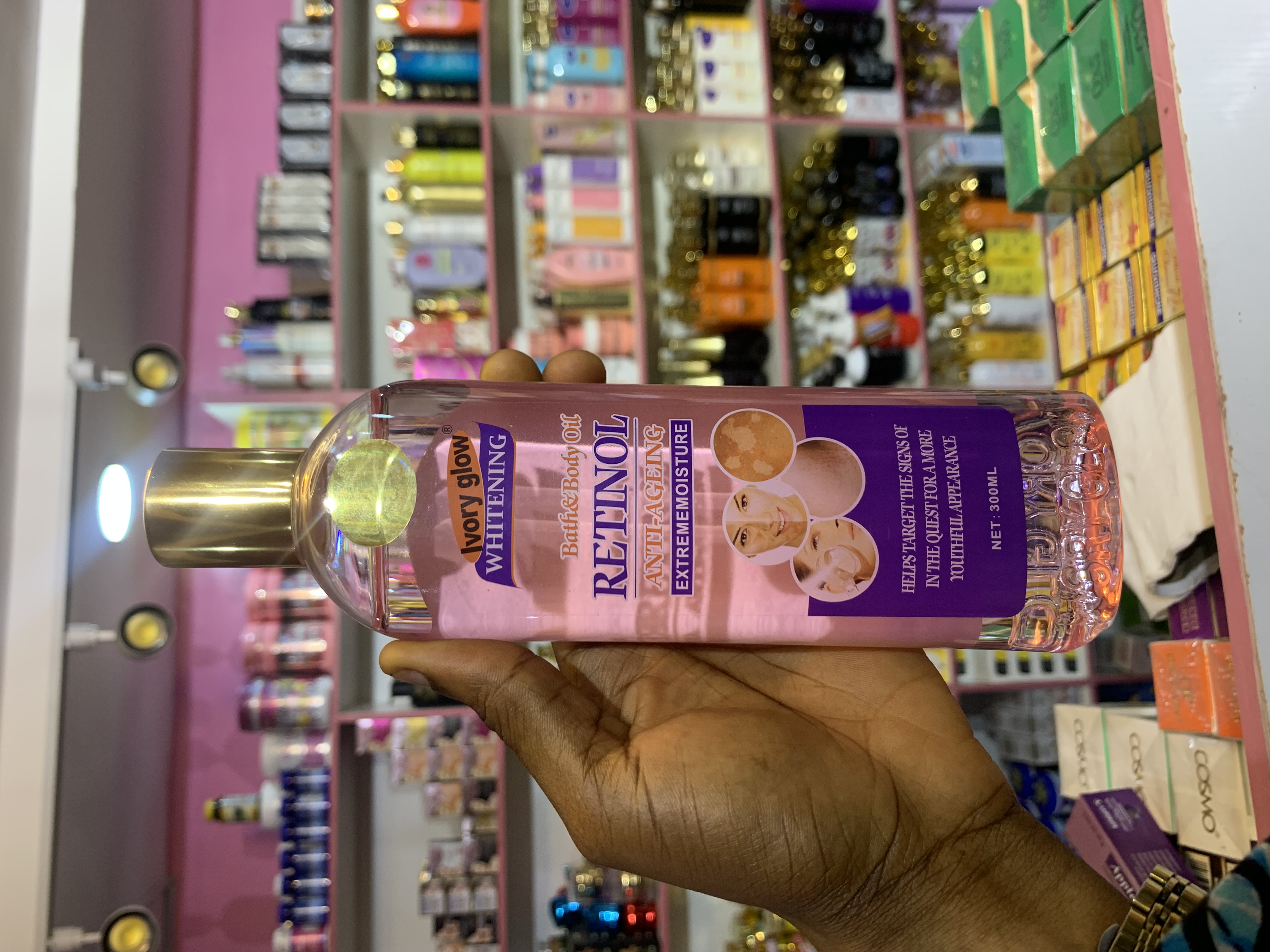 Ivory glow retinol body oil