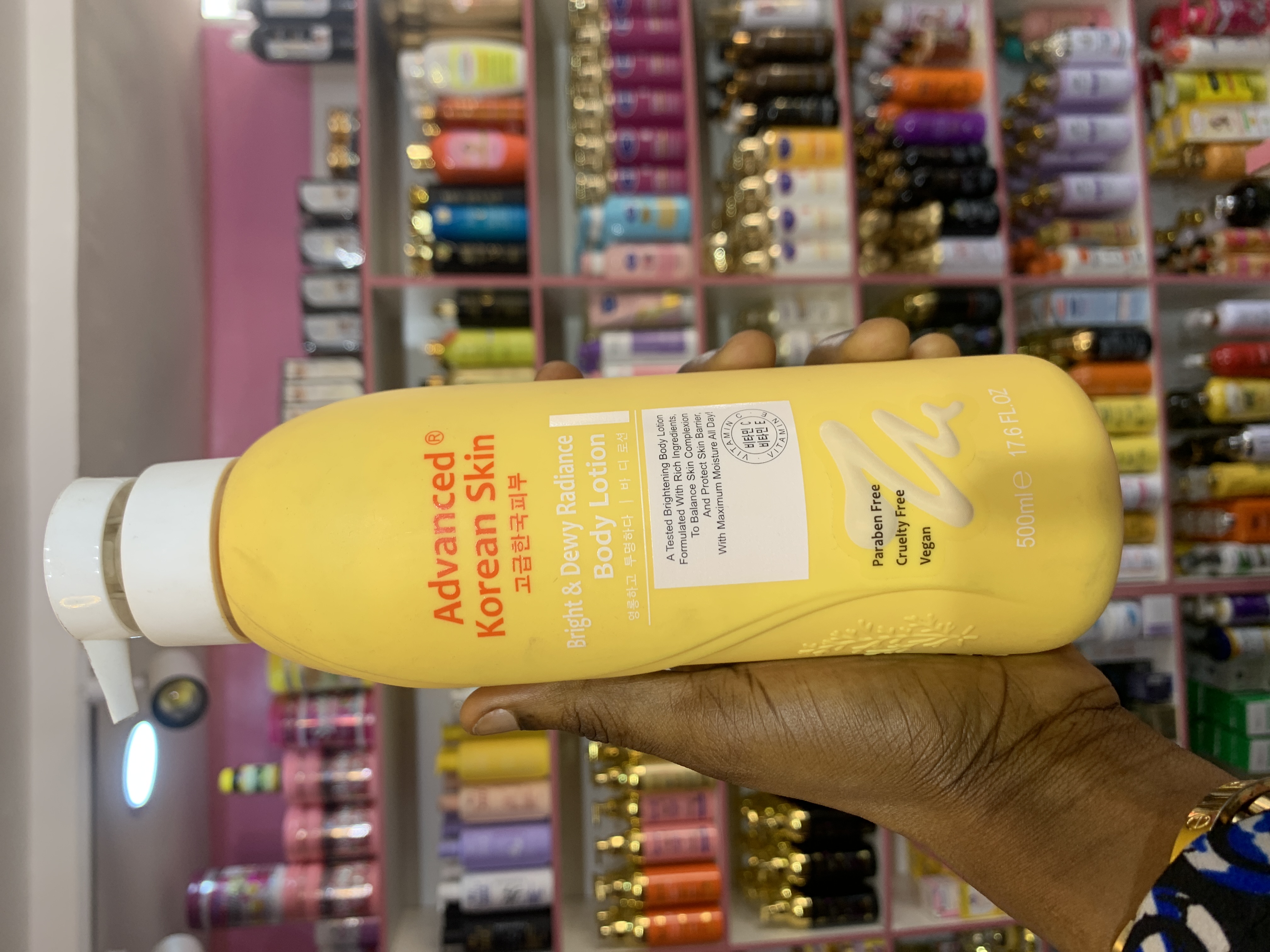 Advanced Korean Skin lotion (yellow)