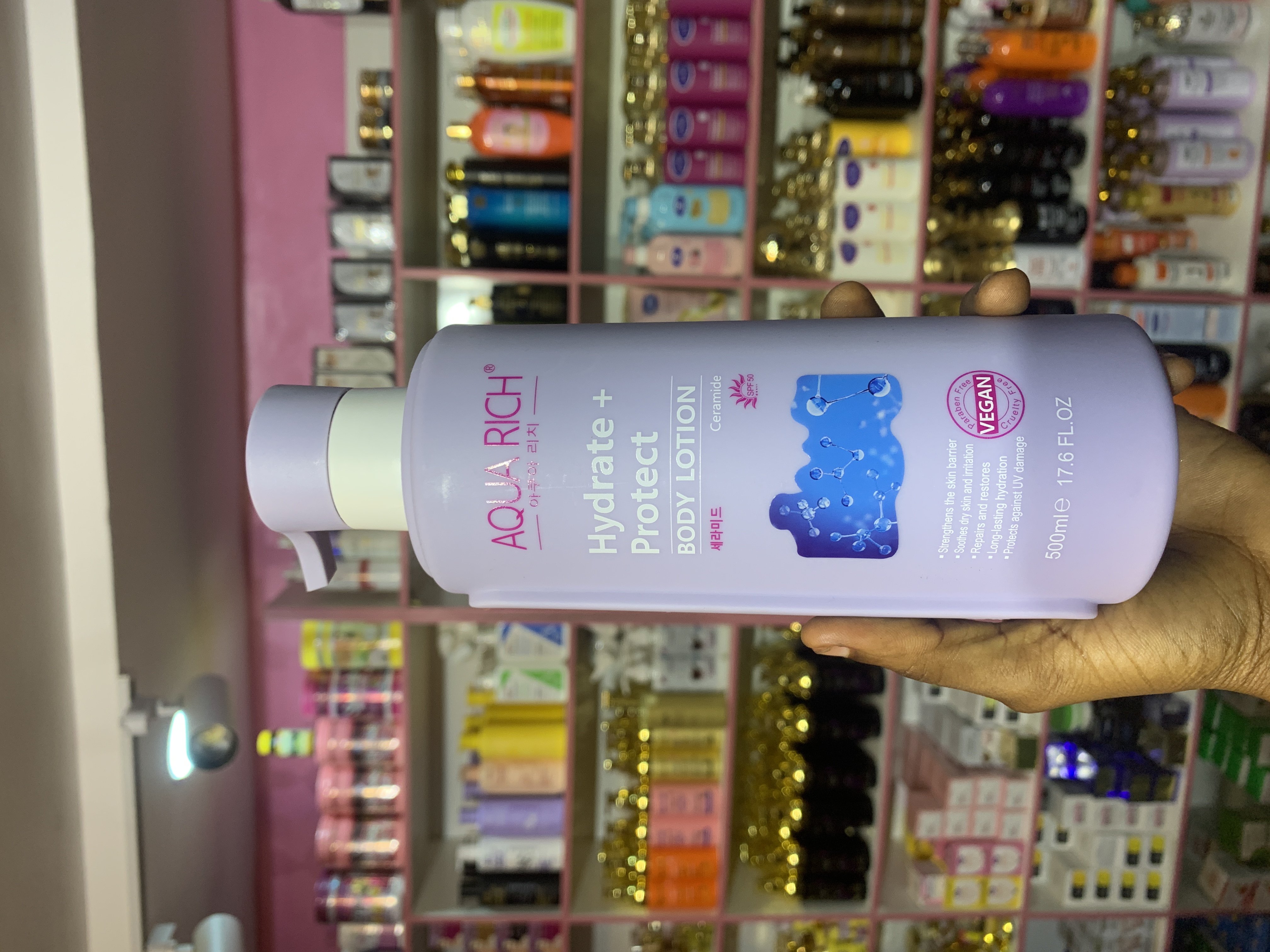 Aqua Rich Ceramide Lotion  (Purple)